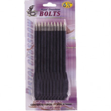 6.5 inch BLACK quality plastic pistol crossbow bolts 1 Pack of 12