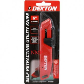 DEKTON SELF RETRACTING 6 inch 150mm CUTTING KNIFE