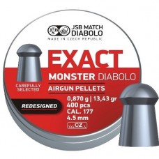JSB Exact Monster RD Redesigned Pellets 4.52mm .177 Calibre 13.43 grain Tin of 400