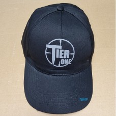 Tier One Embroidered Logo Baseball Cap Black